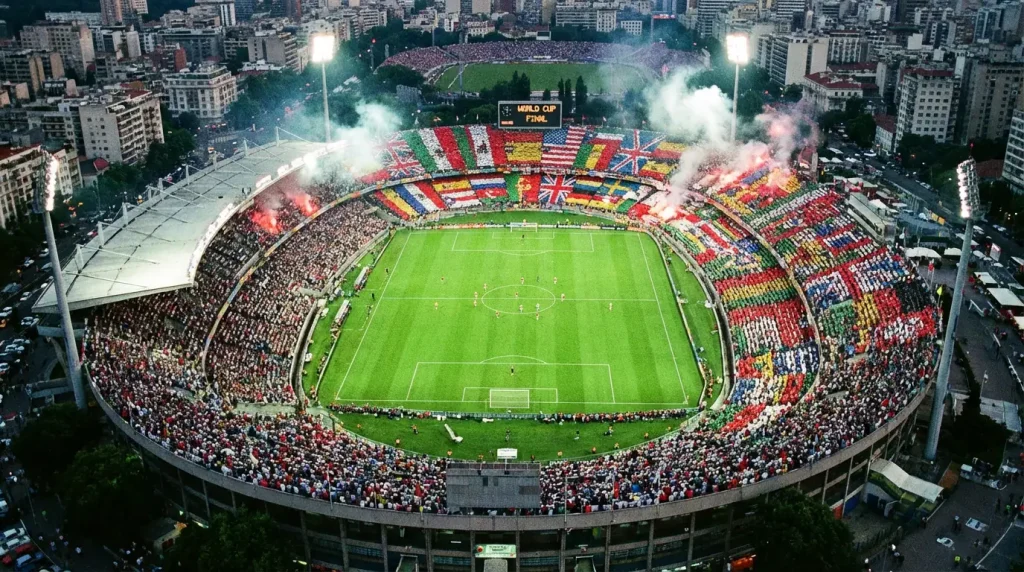 Visual representation of all 48 qualified nations for the 2026 FIFA World Cup arranged by confederation