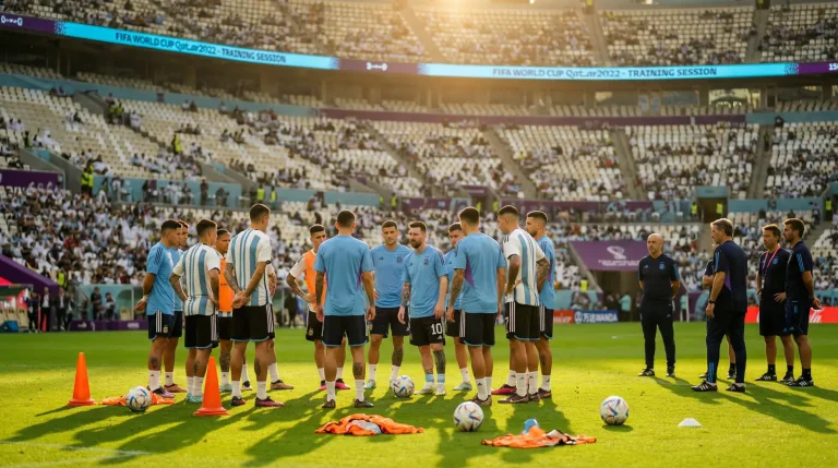 Argentina national football team preparing to defend their World Cup title in 2026